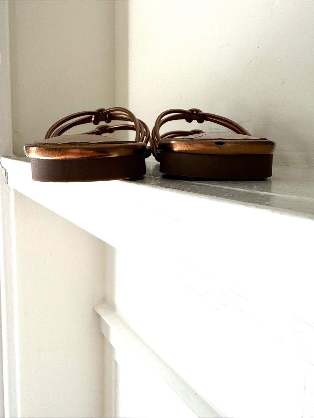 Indigo Rd. Bronze Strappy Slide Sandals - Picture 4 of 5
